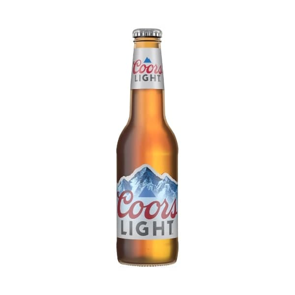 Coors light beer bottle