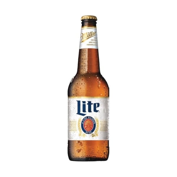 Miller light beer bottle