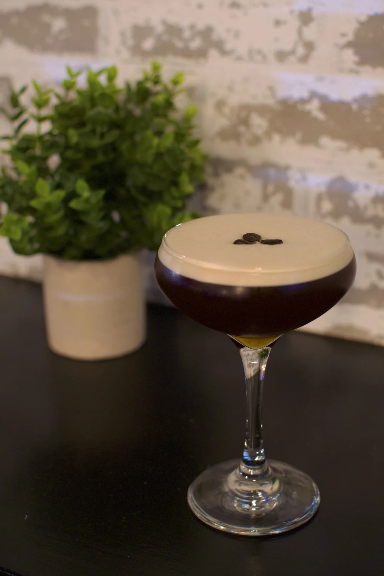 Espresso martini at the bar at Jameson's in Hauppauge
