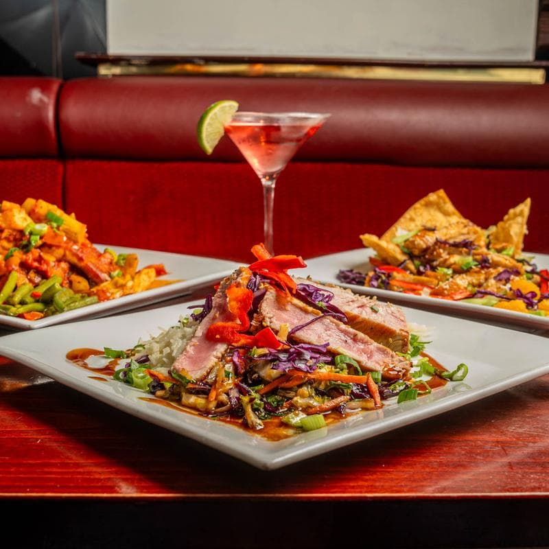 Plates from the Jameson's kitchen — steak, chicken and classic bar favorites